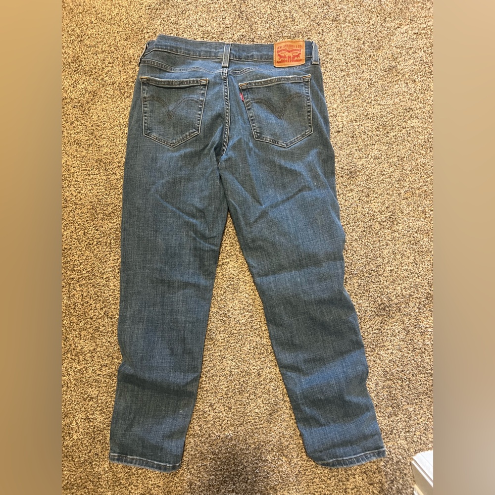 Levi's Classic Blue Jeans with Tan Label